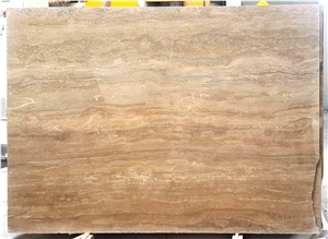 Noce Travertine Slabs - Vein-Cut Noce Travertine Slabs - Vein-Cut