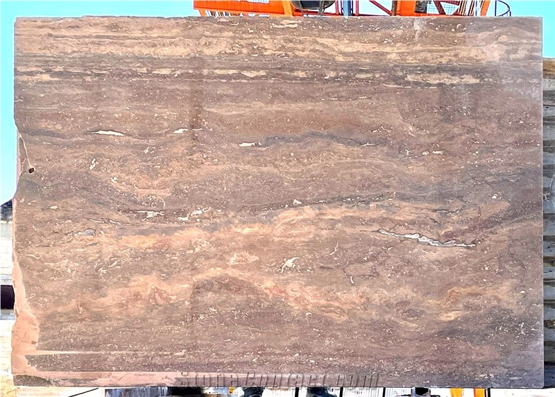 Noce Travertine Slabs - Vein-Cut