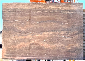 Noce Travertine Slabs - Vein-Cut