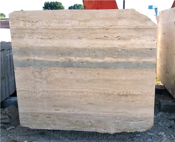 Ocean Blue Travertine Blocks
