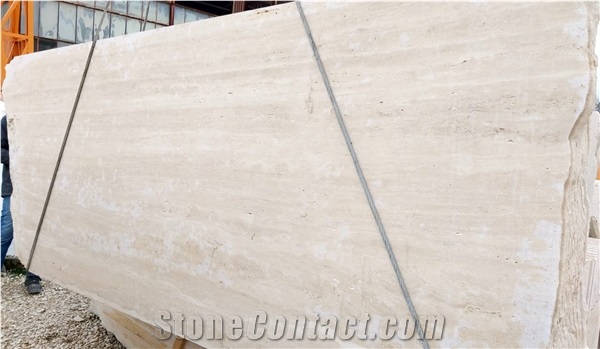 Roman Classico Light Travertine Slabs - Vein-Cut