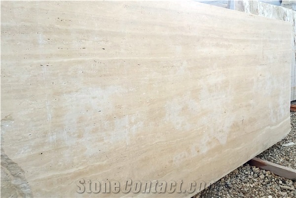 Roman Classico Light Travertine Slabs - Vein-Cut