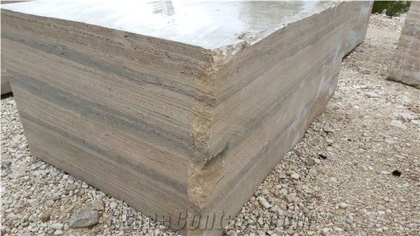 Silver Travertine Blocks
