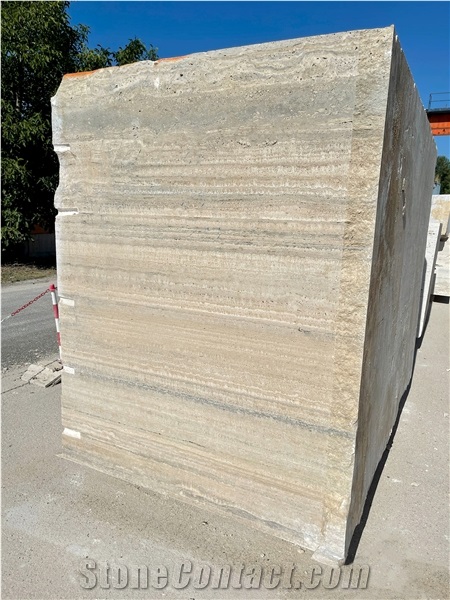 Silver Travertine Blocks