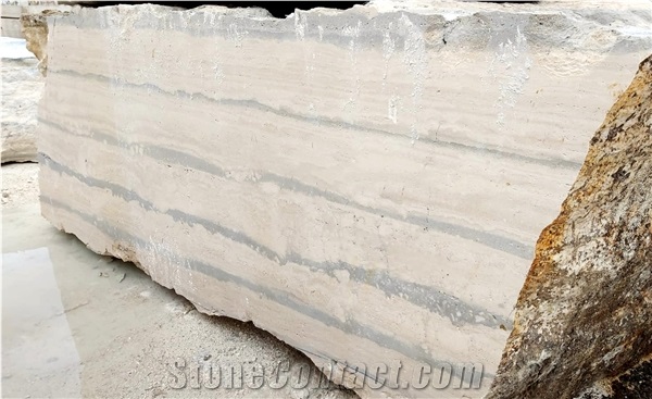 Silver Travertine Blocks