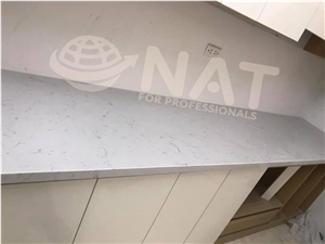 Viet Nam White Carrara Artificial Marble Kitchen Countertop