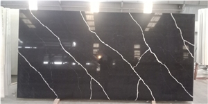 Vietnam Calacatta Black Artificial Marble - Nero Marquina Kitchen Top