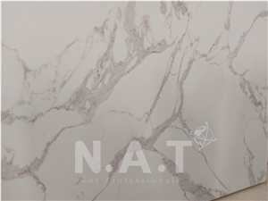 Vietnam White Artificial Marble-Calacatta Binaco Quartz Kitchen Countertop