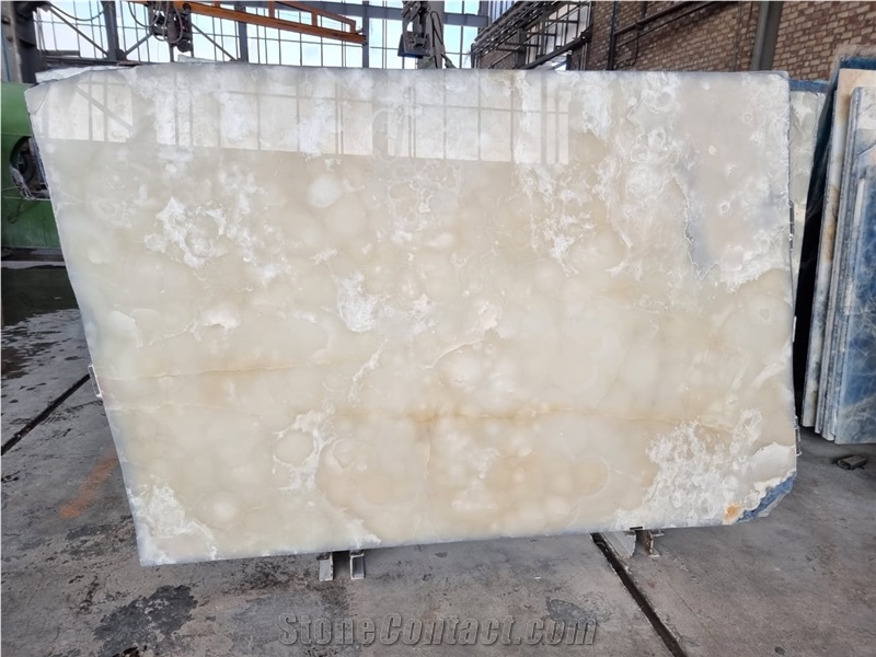 Pure White Onyx Slabs