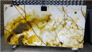 Pure White Onyx Slabs