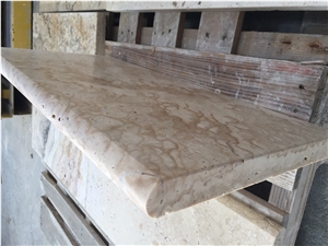 Philadelphia Bullnose Travertine Pool Copings