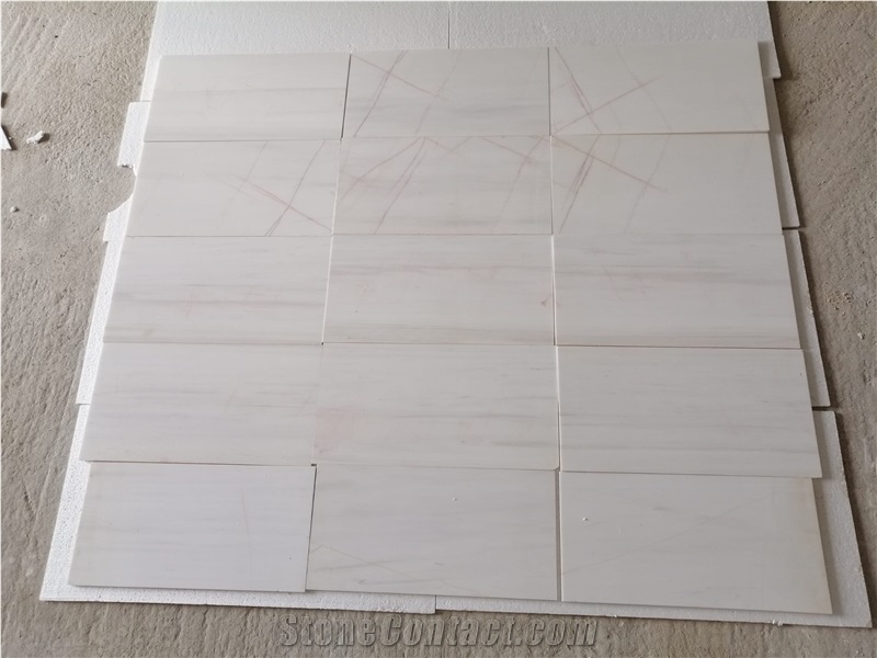 Bianco Dolomite Bianco Dolomiti With Homogenized Red Lines
