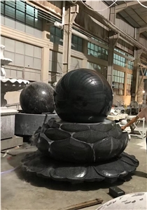 One Tier Stone Street Fountain Granite Outdoor Water Feature