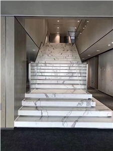 Stone Deck Stair Treads Marble Grey  Steps Staircase