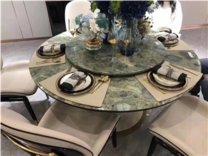 Stone Hotel Coffee Table Granite Rotatable Dining Table
