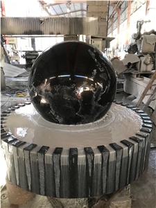 Stone Rolling Ball Water Features Granite Outdoor Fountain