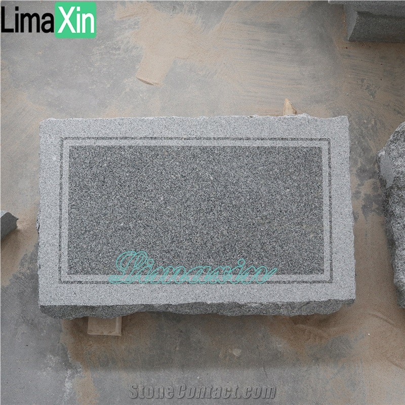 Grey Granite Headstone