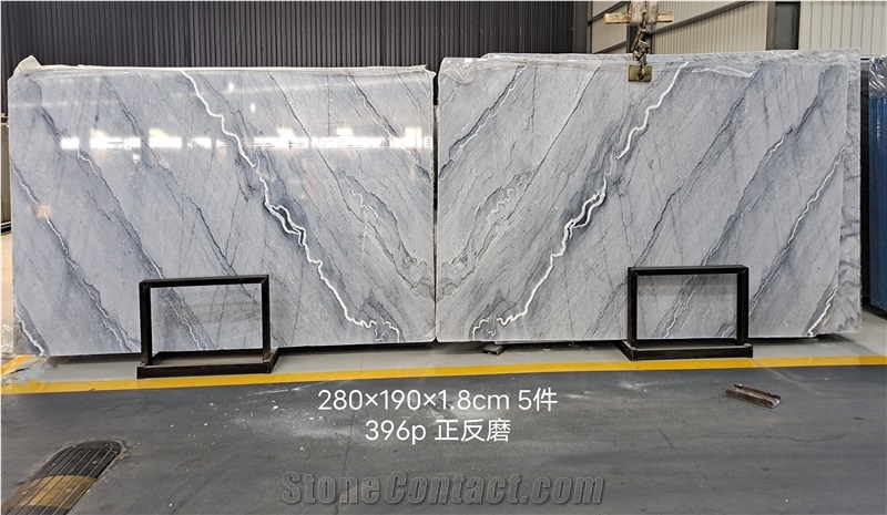 High Quality Polished Bruce Grey Marble For Wall&Background