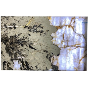 Polished Lithium Crystal Quartzite Slabs For Background Wall