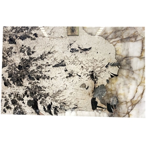 Polished Lithium Crystal Quartzite Slabs For Background Wall