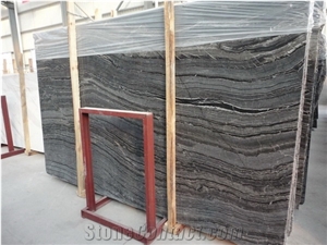 Ancient Wood Wooden Black Silver Wave Zebra Black Marble