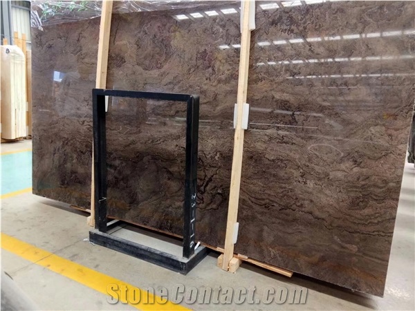 Brown Earth  Narcisse Grey Moon Valley Marble