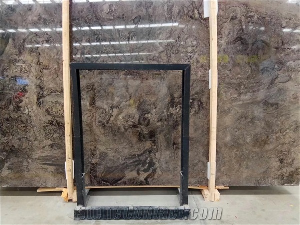 Brown Earth  Narcisse Grey Moon Valley Marble