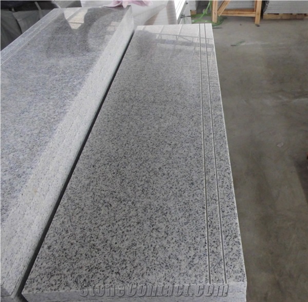 Chinese G603 Light Grey Granite Seasame White Step And Riser