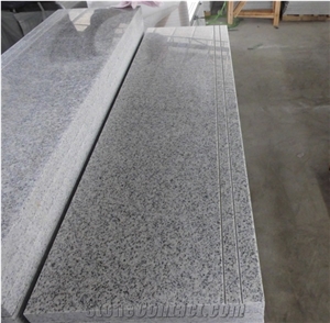 Chinese G603 Light Grey Granite Seasame White Step And Riser