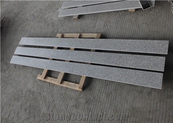 Chinese G603 Light Grey Granite Seasame White Step And Riser