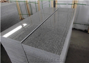 Chinese G603 Light Grey Granite Seasame White Step And Riser