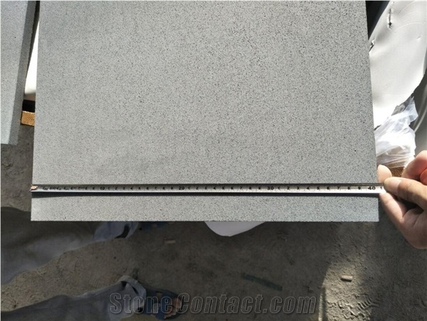 Chinese Light Grey Basalt Tiles Sawn Cut