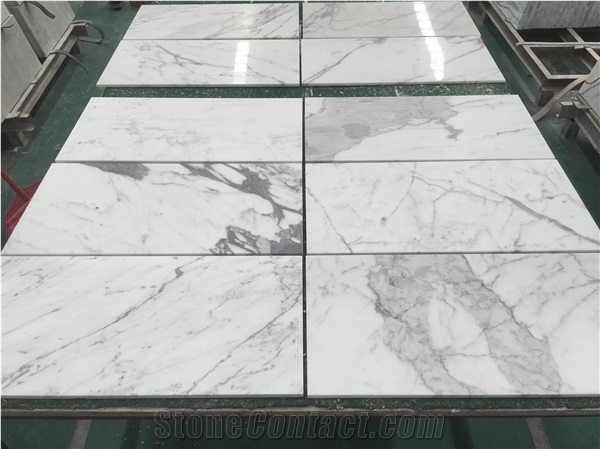 Italian Statuary Bianco Statuario White Marble Tile 12X24