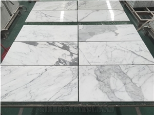 Italian Statuary Bianco Statuario White Marble Tile 12X24
