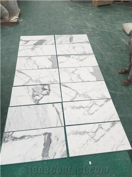 Italian Statuary Bianco Statuario White Marble Tile 12X24