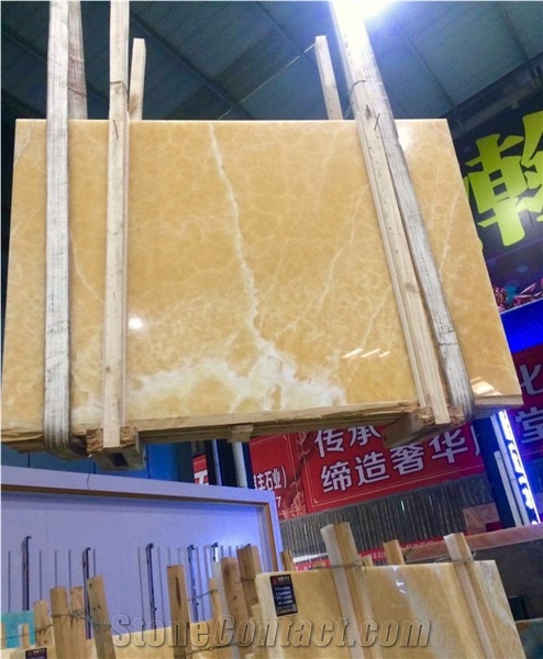 Orange Onyx Slab Yellow Onyx Slab