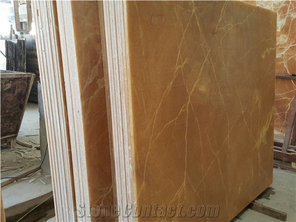 Orange Onyx Slab Yellow Onyx Slab