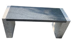 Popular Dark Grey Granite Stone Bench Garden Bench