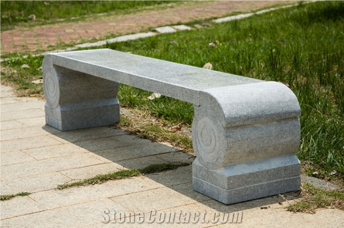 Popular Grey Granite Stone Bench Garden Bench