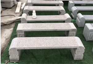 Popular Grey Granite Stone Bench Garden Bench