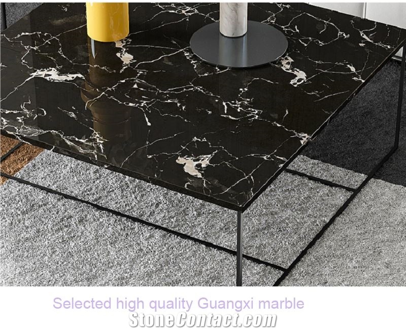Office Modern Coffee Table Marble Stone
