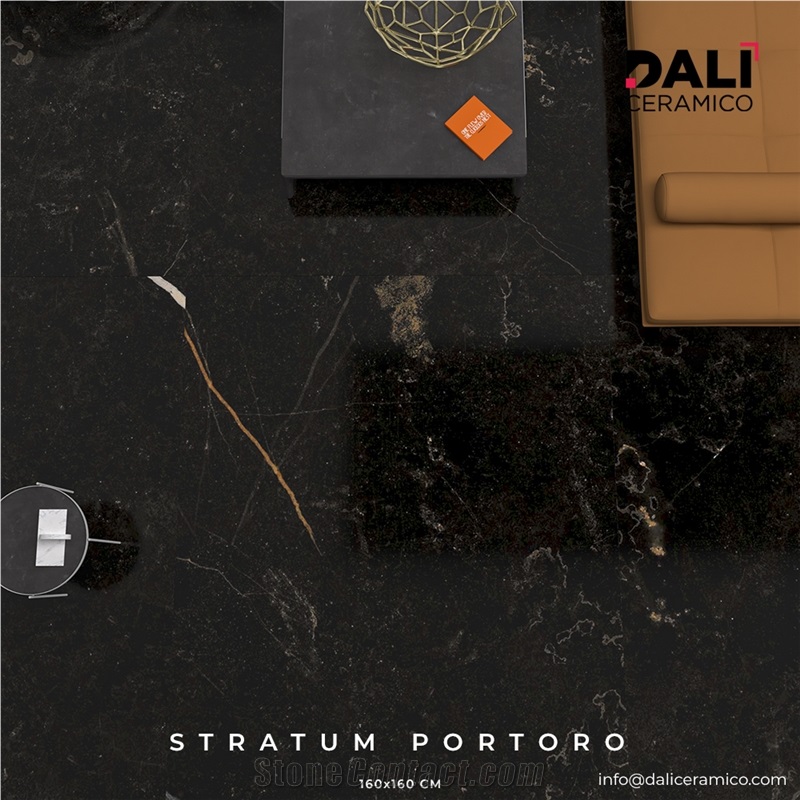 STRATUM PORTORO | High Gloss Porcelain Tiles | 160X160cm