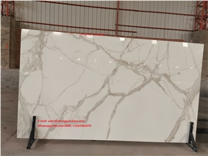 White Calacutta Crystallized Stone,3D Ink-Jet Panels