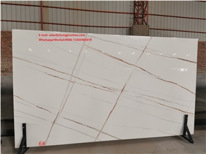 White Calacutta Crystallized Stone,3D Ink-Jet Panels