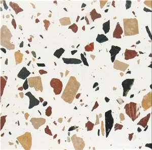Multi Color Terrazzo Slab For Countertop Cement Tile