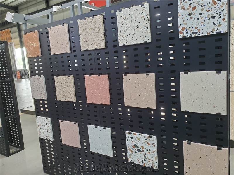 New Design Modern Terrazzo Slab Glass Tile