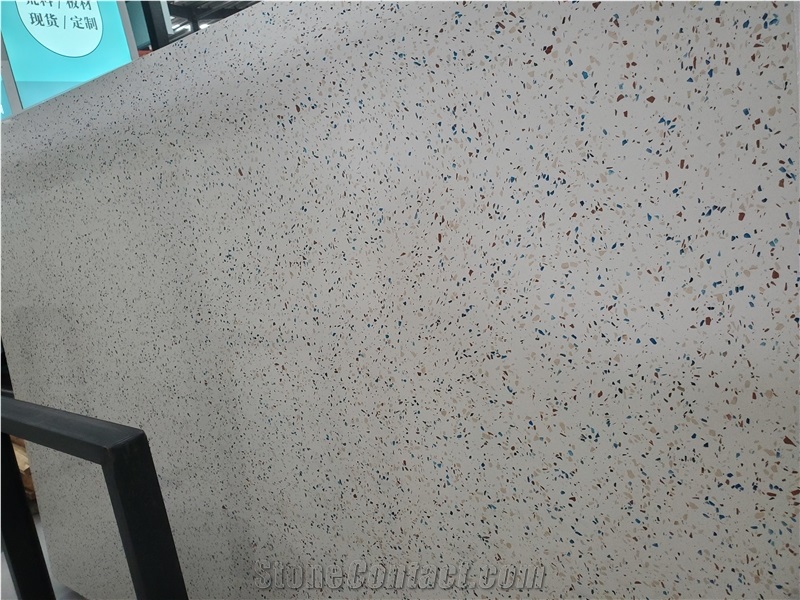 New Design Modern Terrazzo Slab Glass Tile