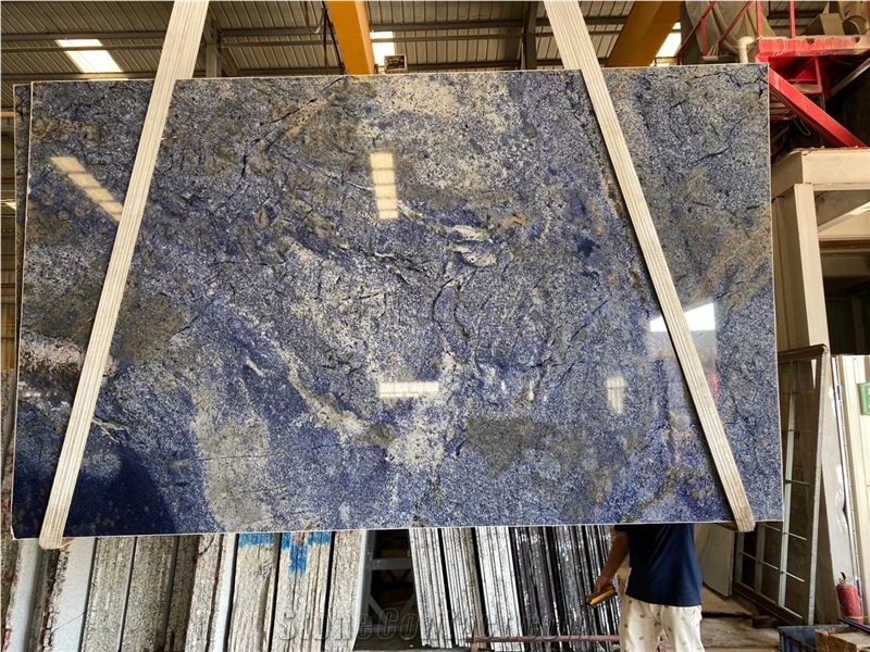 Azul Bahia High Quality Polished Blue Granite Slab