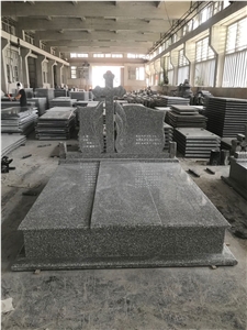 Black New G654 Granite Headstone Monument