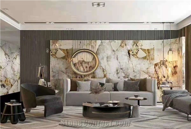Brazil High Quality Pandora White Granite Slab Tile